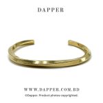 Vintage Mobius Twist Golden Cuff Bracelet For Men