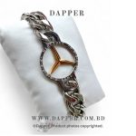 10mm Silver Color Mercedes-Benz Bracelet For Man