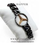 10mm Black Color Mercedes-Benz Bracelet For Man