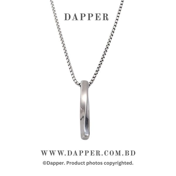 Simple Rectangular Pendant Necklace Fashion for Men