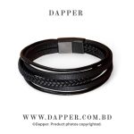 Multilayer Leather Bracelet Men Stainless Steel Top Quality - Image 2