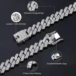 Trendy Lced Out Diamond Cut Neck Bracelet For Men - Image 3