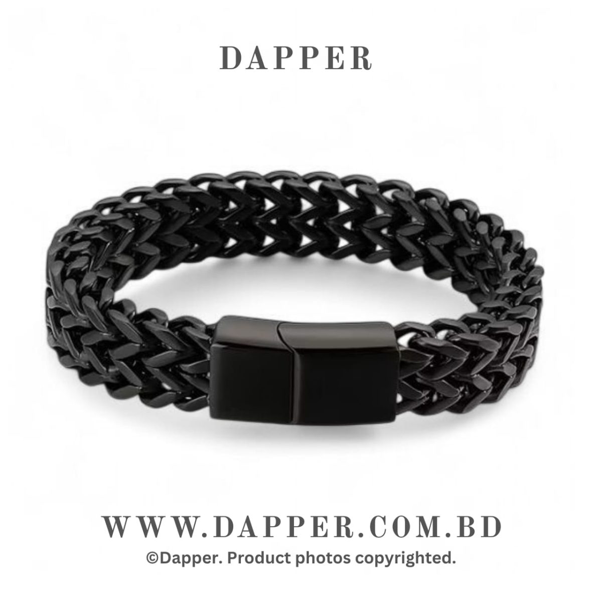 Trendy Phoenix Titanium Black Bracelet For Men - Image 1