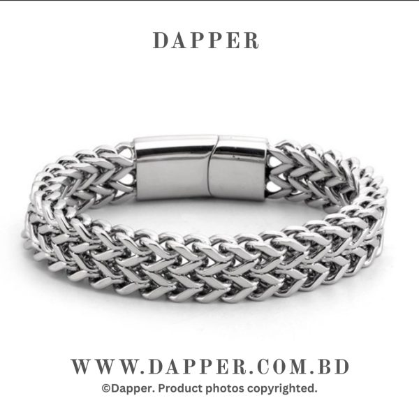 Phoenix Titanium Double Link Bracelet for men 12mm TINGN Men Stainless Steel