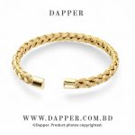 3pcs Set Luxury Roman Number 316L Stainless Steel Cuff Bracelet for Mens - Image 4