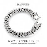 Trendy Lced Out Diamond Cut Neck Bracelet For Men